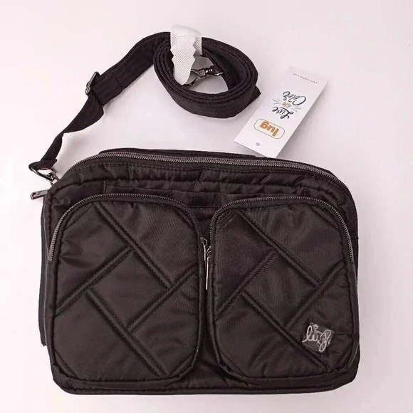 LUG Rider Crossbody / Shoulder Bag / Top Handle Bag - Black - Picture 6 of 16
